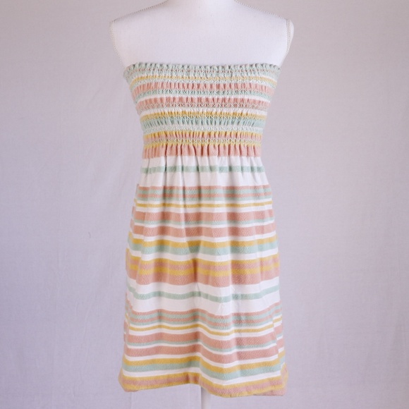 Juicy Couture Other - JUICY COUTURE Pastel Striped Terry Strapless Dress